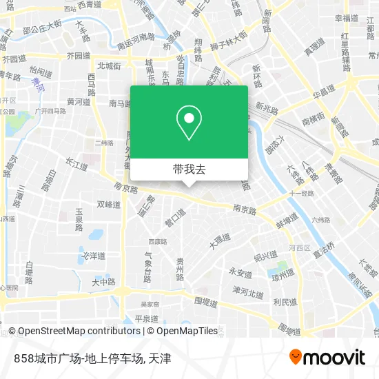 858城市广场-地上停车场地图