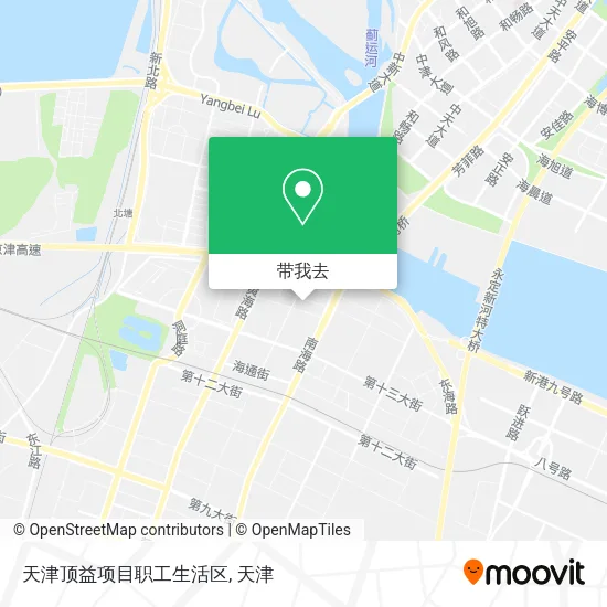天津顶益项目职工生活区地图