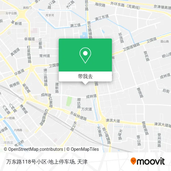 万东路118号小区-地上停车场地图