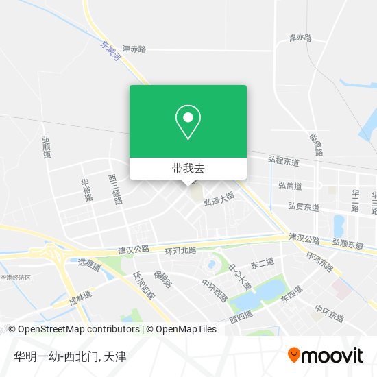 华明一幼-西北门地图