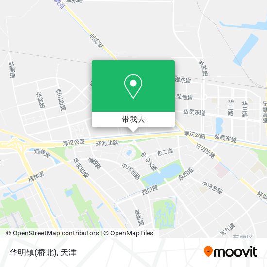 华明镇(桥北)地图