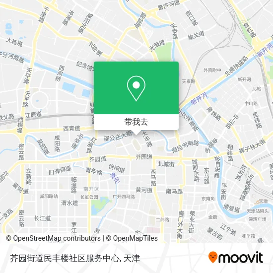 芥园街道民丰楼社区服务中心地图