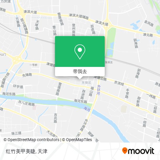 红竹美甲美睫地图