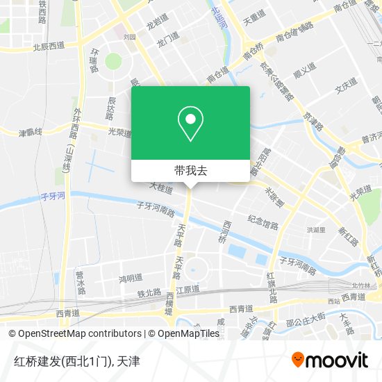 红桥建发(西北1门)地图