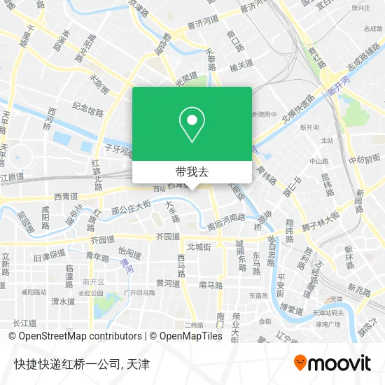 快捷快递红桥一公司地图