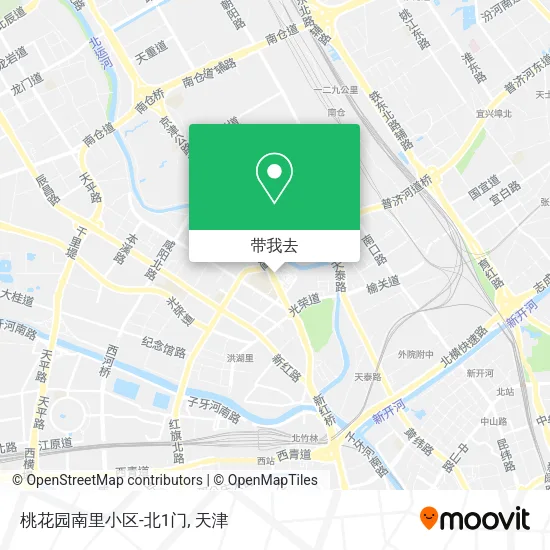 桃花园南里小区-北1门地图