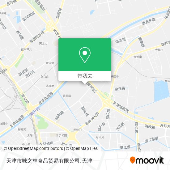 天津市味之林食品贸易有限公司地图