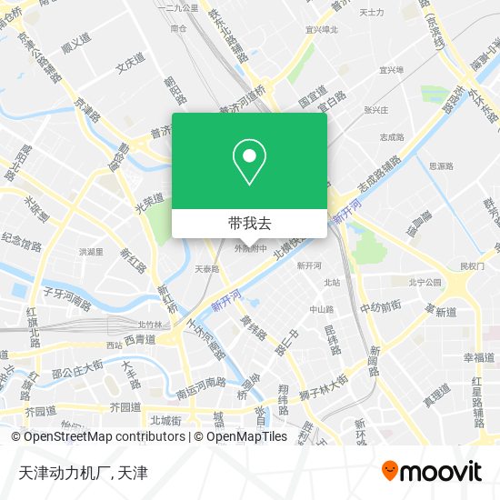 天津动力机厂地图