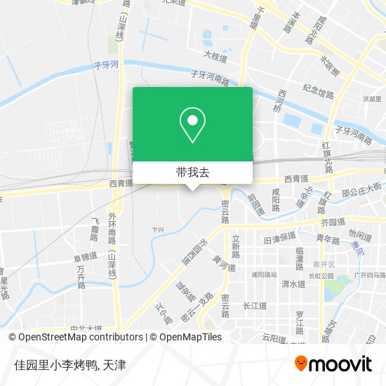 佳园里小李烤鸭地图