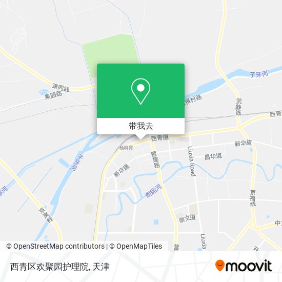 西青区欢聚园护理院地图