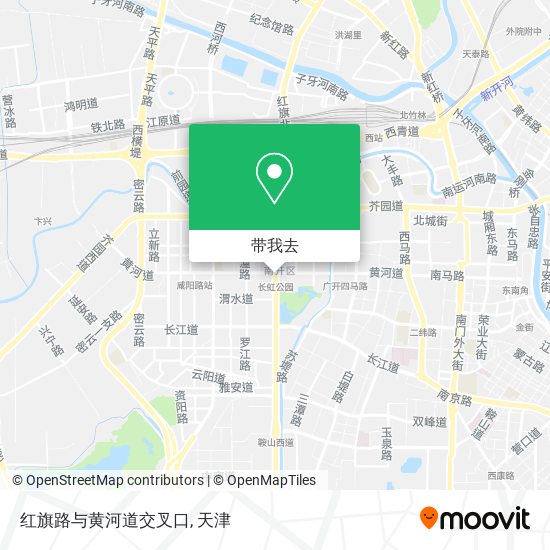红旗路与黄河道交叉口地图