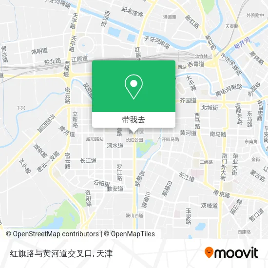 红旗路与黄河道交叉口地图