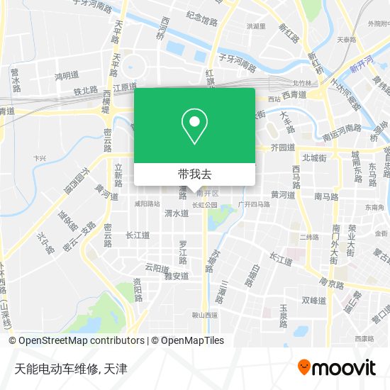 天能电动车维修地图