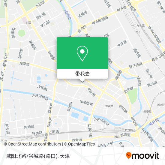 咸阳北路/兴城路(路口)地图