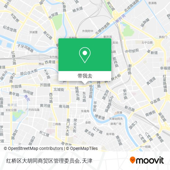 红桥区大胡同商贸区管理委员会地图