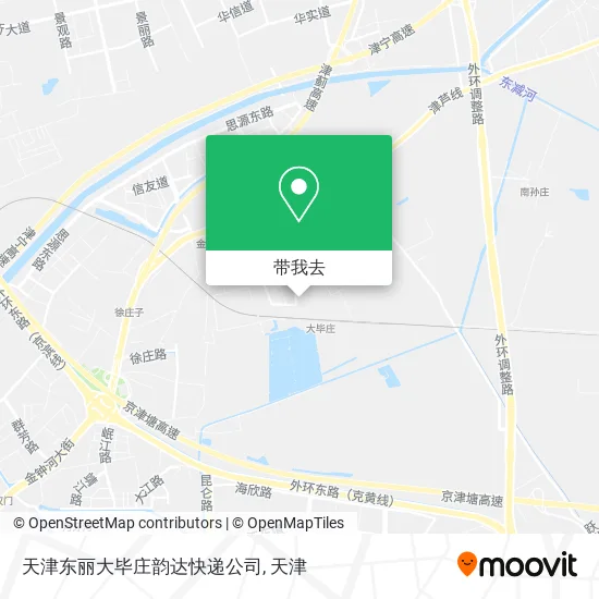 天津东丽大毕庄韵达快递公司地图