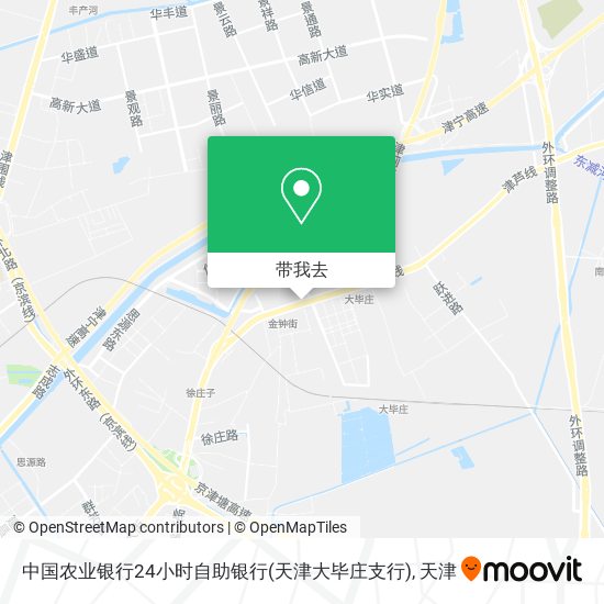 中国农业银行24小时自助银行(天津大毕庄支行)地图