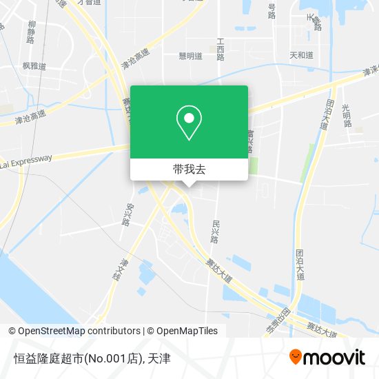 恒益隆庭超市(No.001店)地图