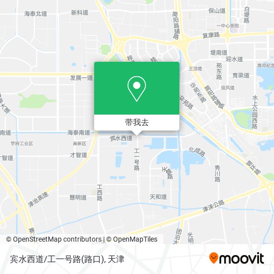 宾水西道/工一号路(路口)地图