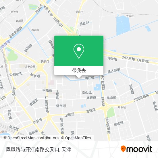 凤凰路与开江南路交叉口地图