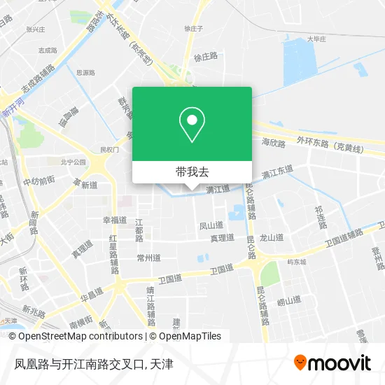 凤凰路与开江南路交叉口地图