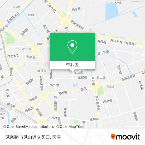 凤凰路与凤山道交叉口地图