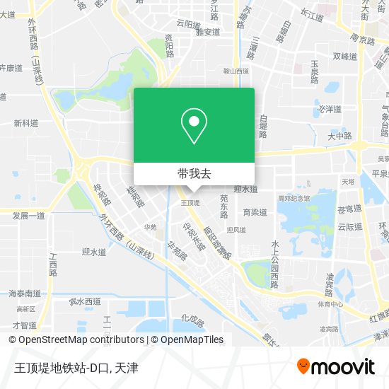 王顶堤地铁站-D口地图