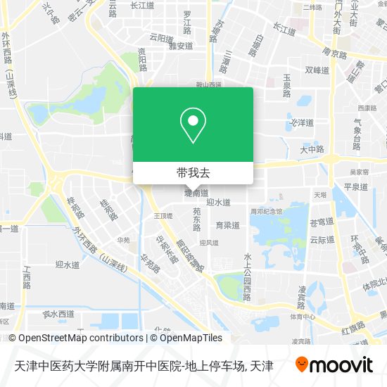 天津中医药大学附属南开中医院-地上停车场地图