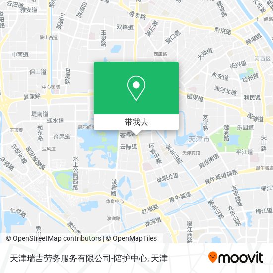 天津瑞吉劳务服务有限公司-陪护中心地图