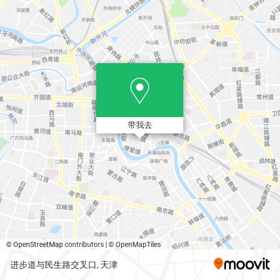 进步道与民生路交叉口地图