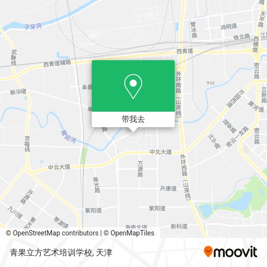 青果立方艺术培训学校地图