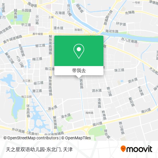 天之星双语幼儿园-东北门地图