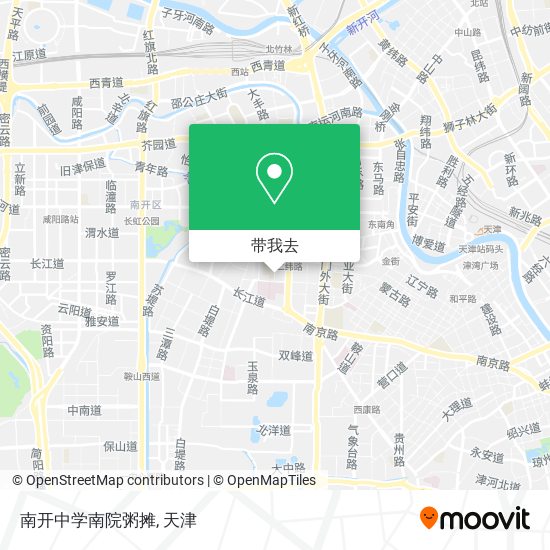 南开中学南院粥摊地图
