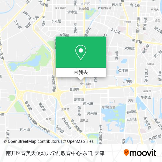 南开区育美天使幼儿学前教育中心-东门地图