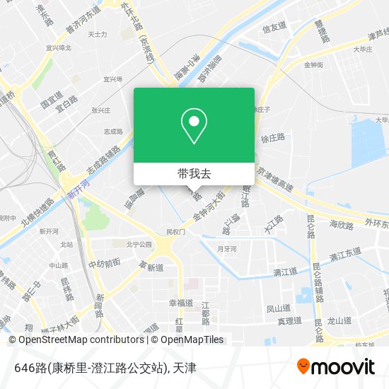 646路(康桥里-澄江路公交站)地图