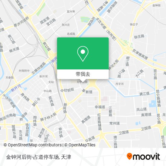 金钟河后街-占道停车场地图