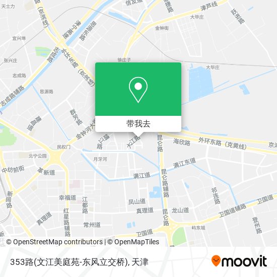 353路(文江美庭苑-东风立交桥)地图