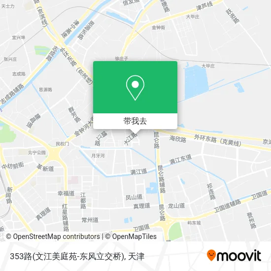 353路(文江美庭苑-东风立交桥)地图