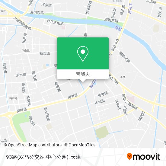 93路(双马公交站-中心公园)地图