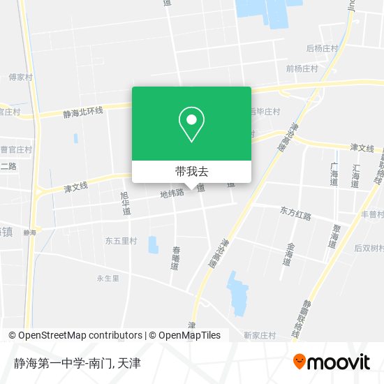 静海第一中学-南门地图