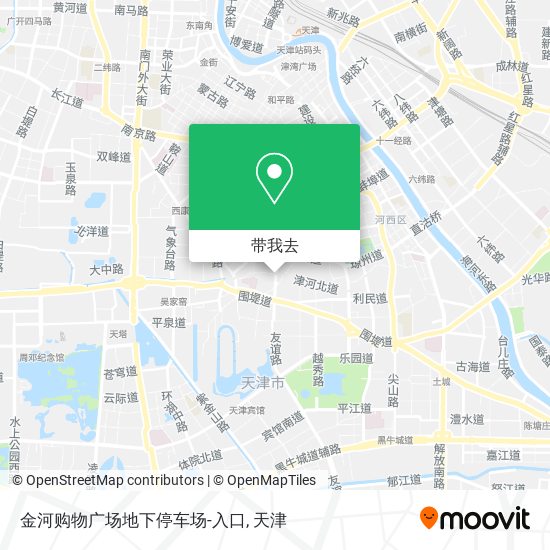 金河购物广场地下停车场-入口地图