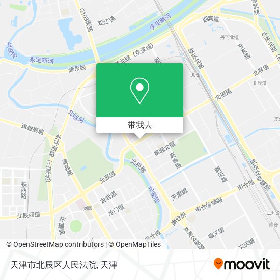 天津市北辰区人民法院地图