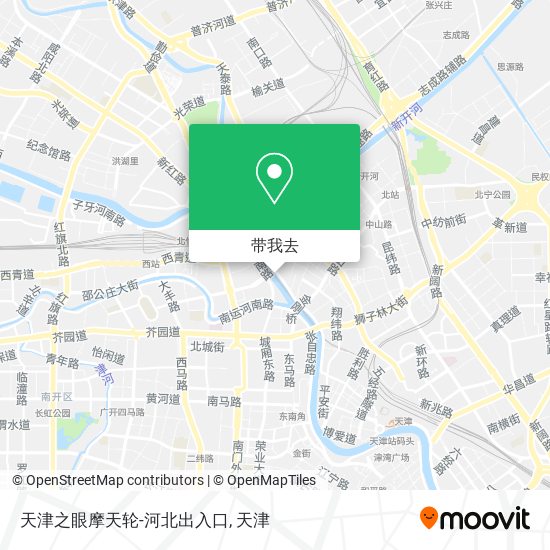 天津之眼摩天轮-河北出入口地图