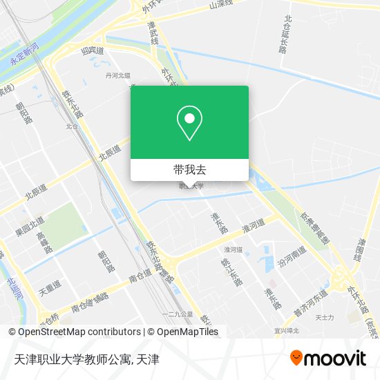 天津职业大学教师公寓地图