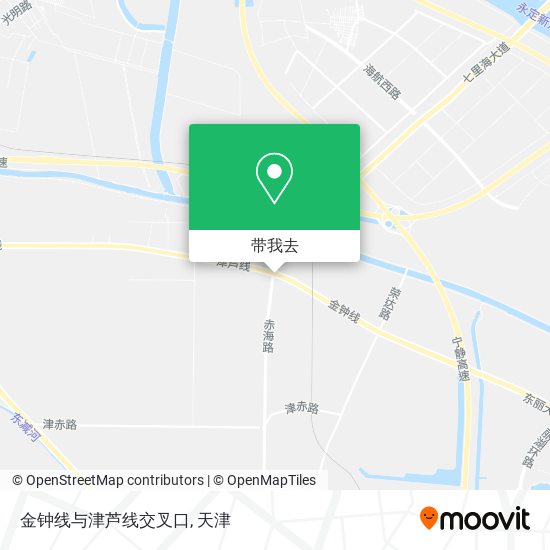 金钟线与津芦线交叉口地图
