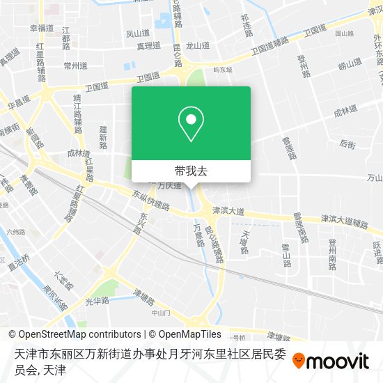 天津市东丽区万新街道办事处月牙河东里社区居民委员会地图