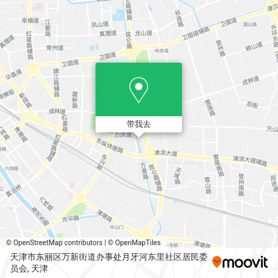 天津市东丽区万新街道办事处月牙河东里社区居民委员会地图
