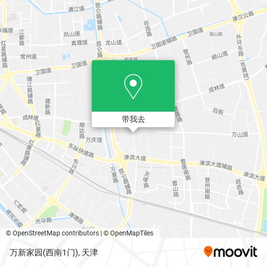 万新家园(西南1门)地图