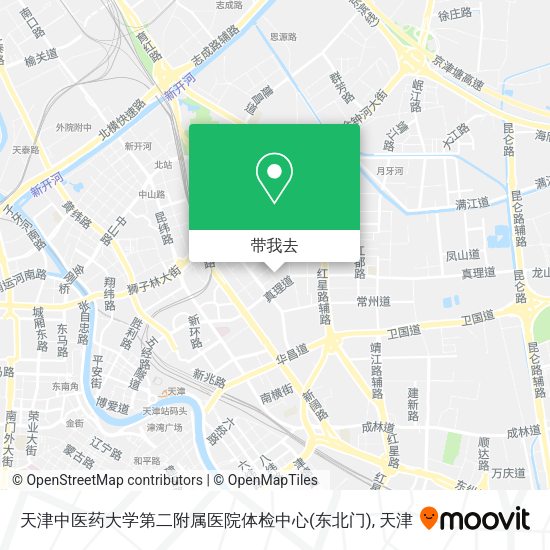 天津中医药大学第二附属医院体检中心(东北门)地图