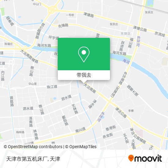 天津市第五机床厂地图